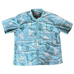 Reyn Spooner Men's SOUTH PACIFIC VOYAGERS EDDY Y HAWAIIAN Shirt 3XL XXXL